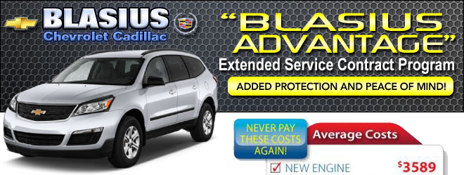 Blasius Chevrolet Cadillac - Extended Warranty Automotive Protection